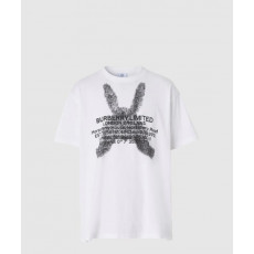 버버리 로고 코튼 티셔츠