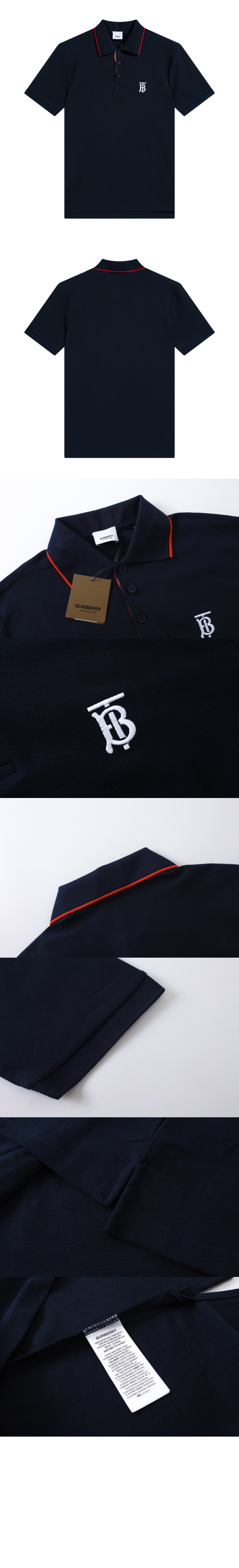 버버리 코튼 폴로셔츠