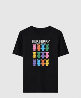 버버리 칠색 캐릭터 곰 티셔츠