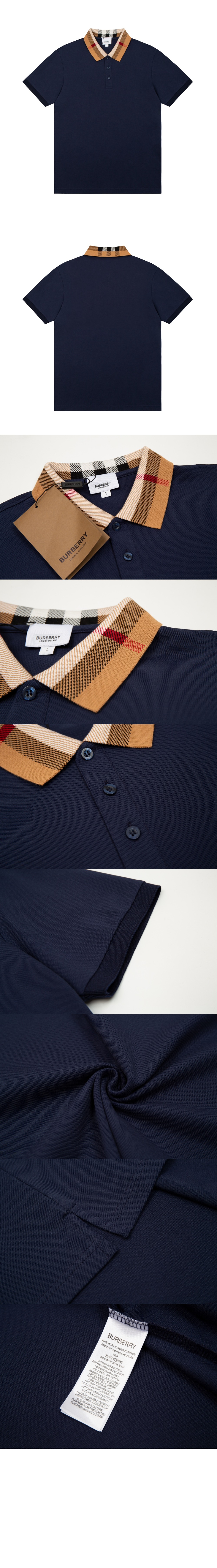 버버리 코튼 폴로셔츠