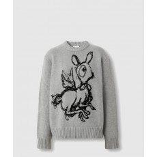 버버리 사슴 울 니트