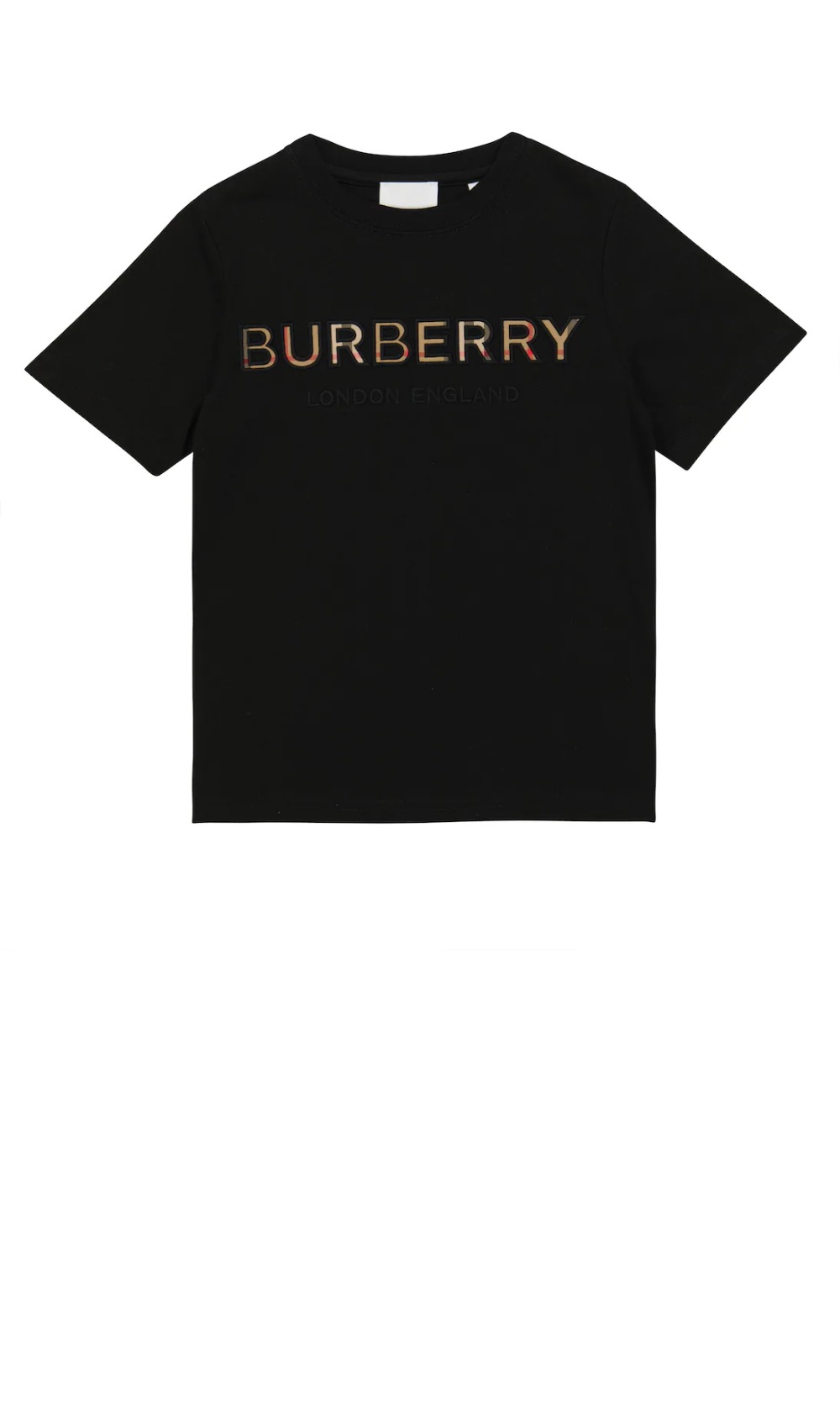 버버리 로고 코튼 저지 티셔츠