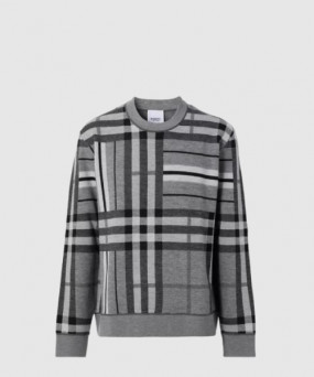 버버리 자카드 스웨터