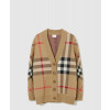 버버리 체크 울 블렌드 가디건