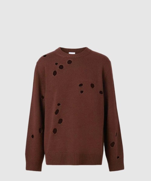 버버리 컷 아웃 울 스웨터