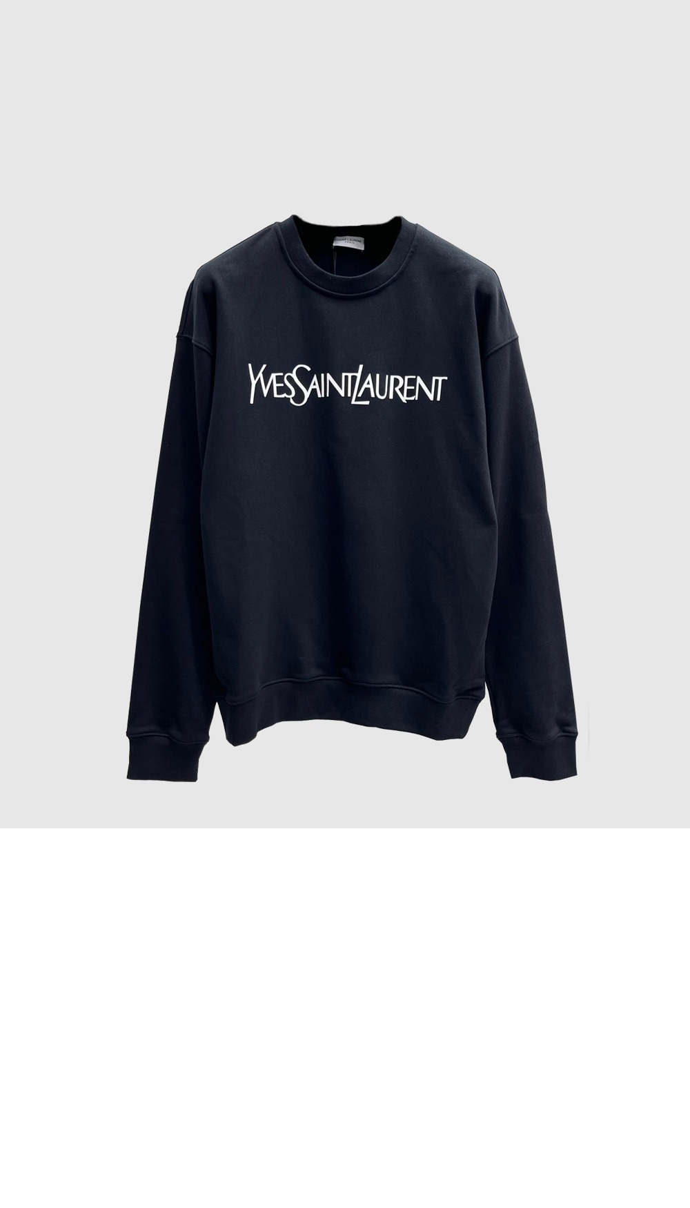 생로랑 로고 프린트 면 톱