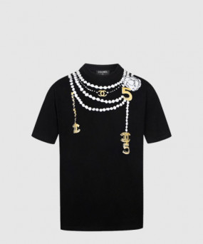 샤넬 플라워 코튼 톱