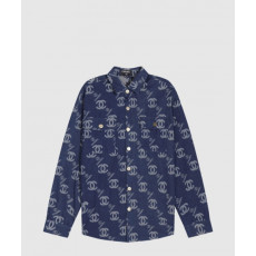 샤넬 로고 도트 셔츠