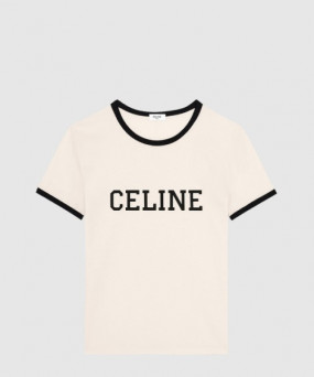 셀린느 레귤러 티셔츠 코튼 저지