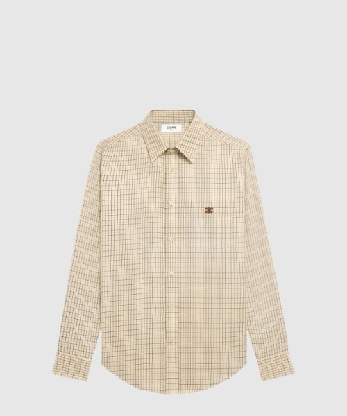 셀린느 체크 루즈 셔츠