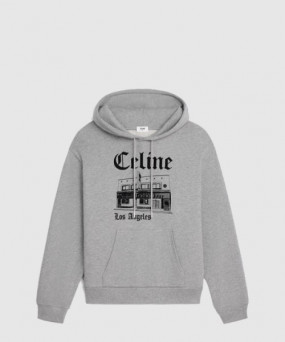 셀린느 트루바두르 루즈 후디 코튼 플리스