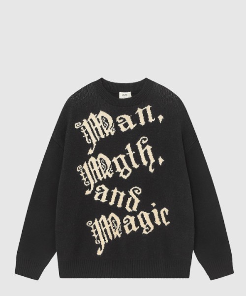 셀린느 자카드 울 니트