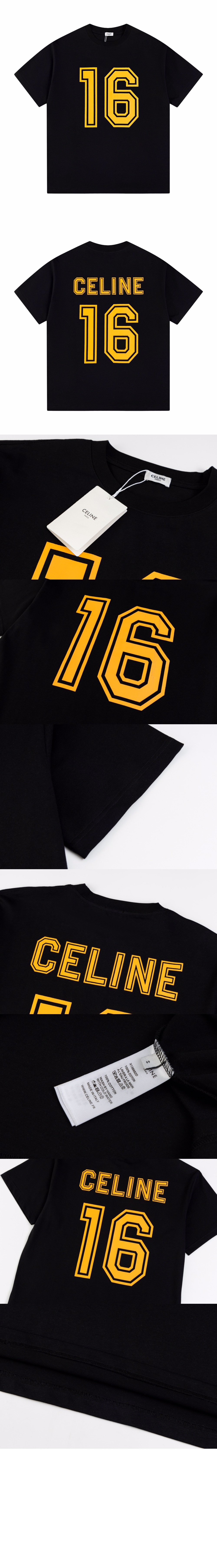 셀린느 로고 프린트 반팔