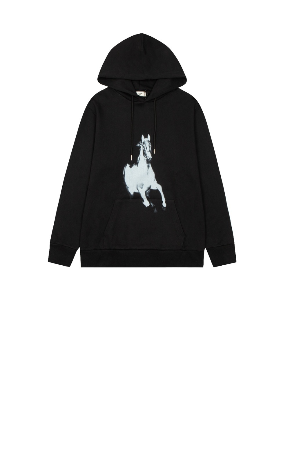 셀린느 로고 후드 긴팔