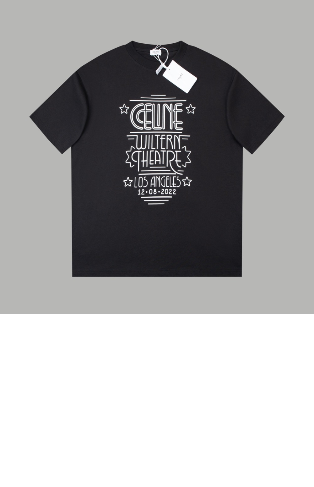 셀린느 로고 프린트 반팔