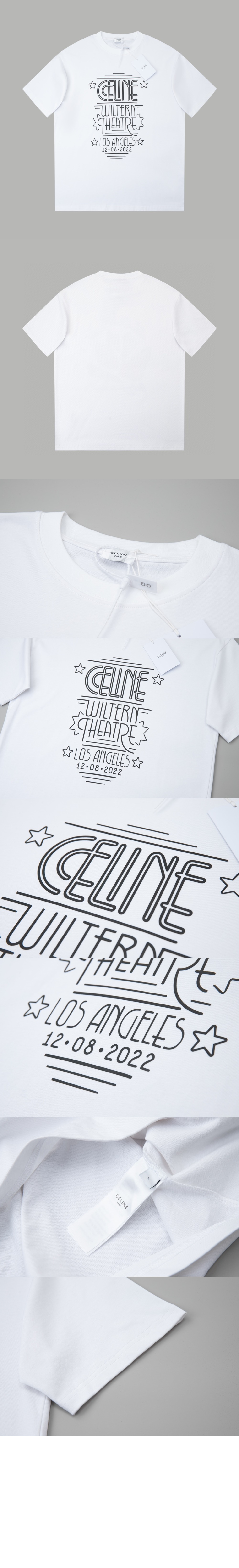 셀린느 로고 프린트 반팔