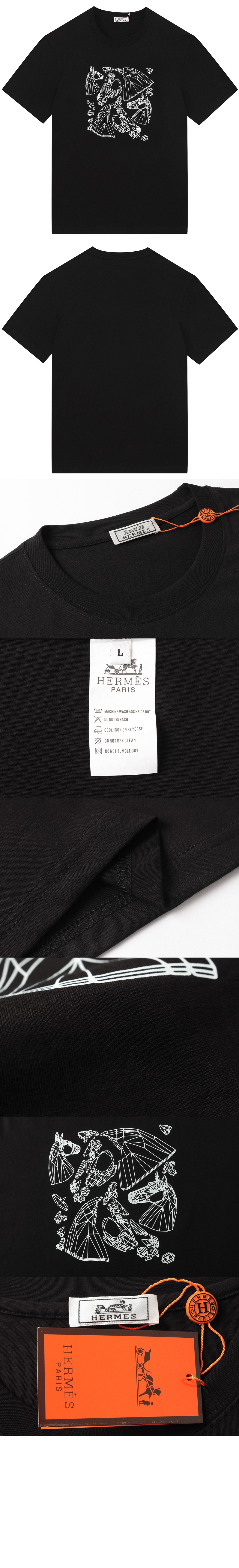 에르메스 플라워 코튼 톱