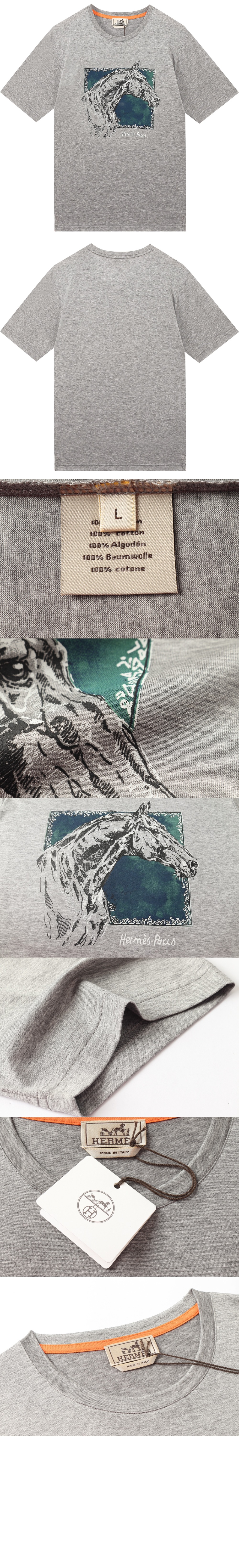 에르메스 플라워 코튼 톱