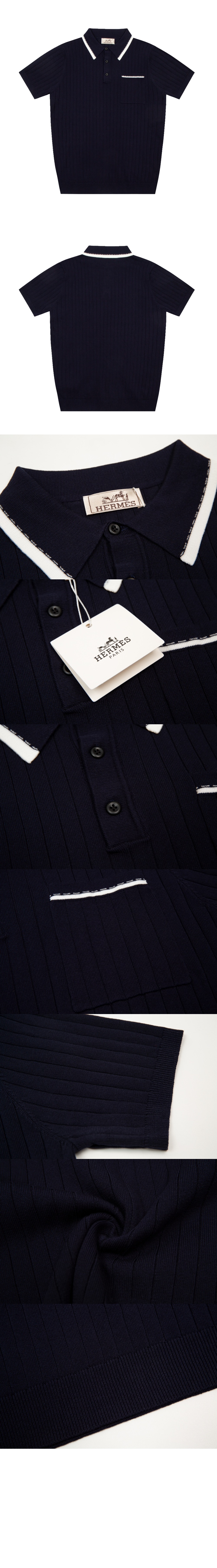 에르메스 폴로 니트 톱
