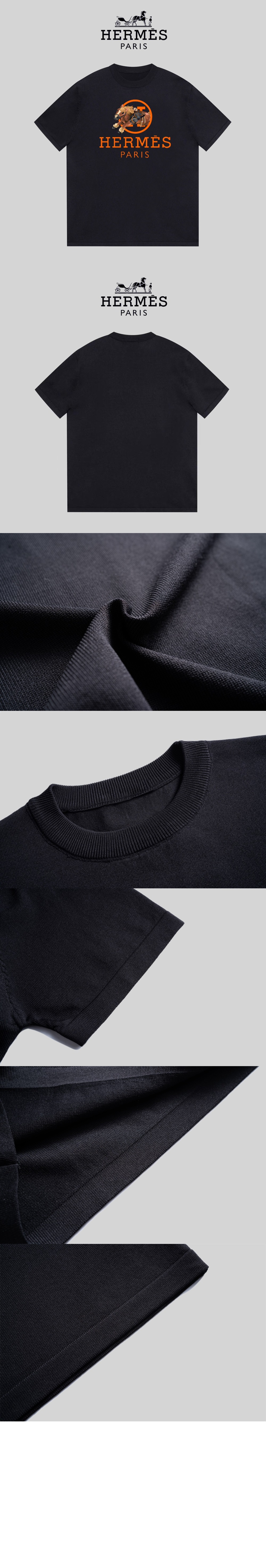 에르메스 플라워 코튼 톱