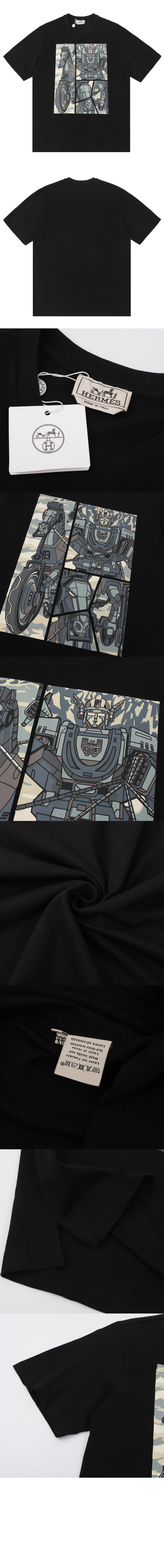 에르메스 플라워 코튼 톱