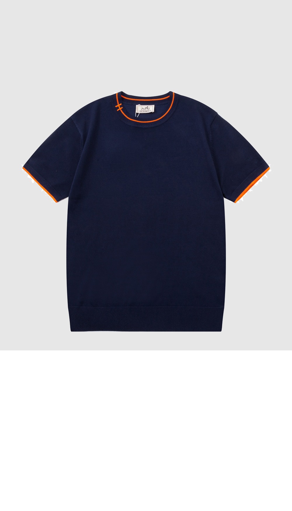 에르메스 로고 프린트 반팔