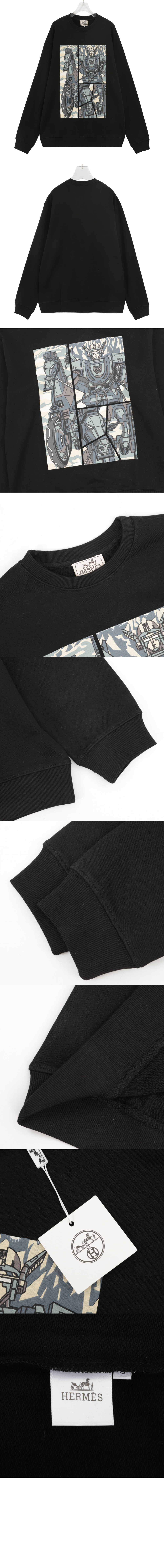 에르메스 플라워 코튼 톱