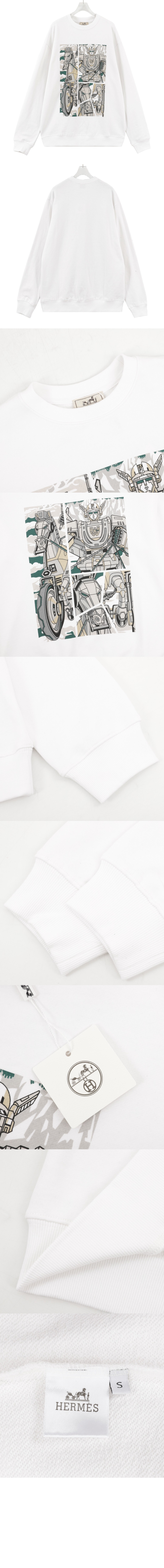 에르메스 플라워 코튼 톱