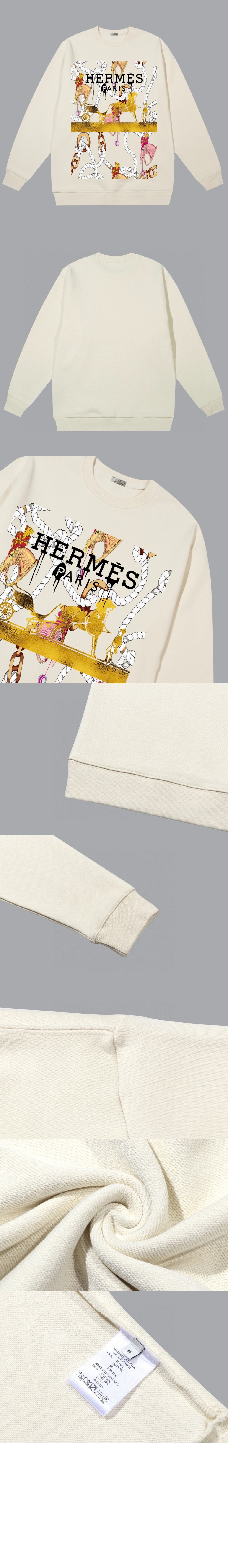 에르메스 플라워 코튼 톱