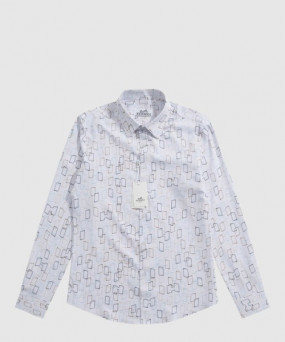 에르메스 프린트 셔츠 톱