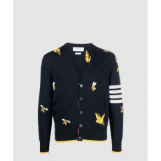 톰브라운 메리노 버드앤비 가디건