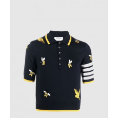 톰브라운 프린트 니트 톱