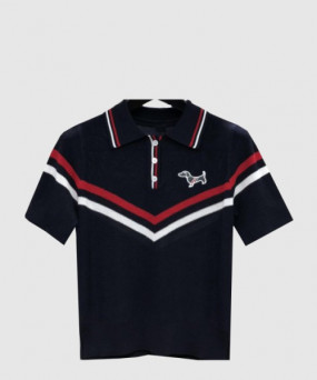 톰브라운 프린트 니트 톱