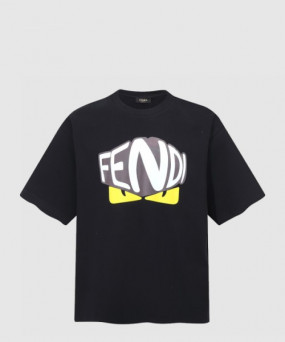 펜디 로고 프린트 반팔