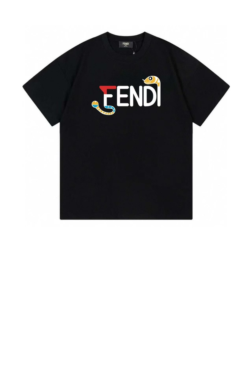 펜디 로고 프린트 반팔