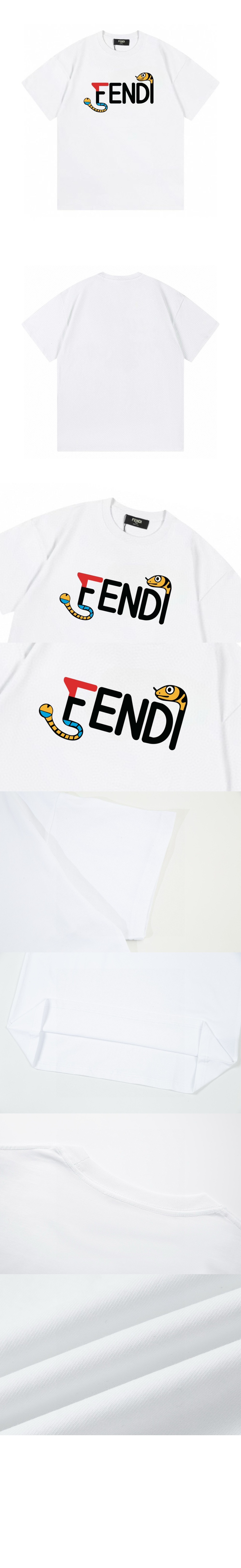 펜디 로고 프린트 반팔