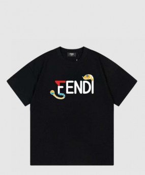 펜디 로고 프린트 반팔