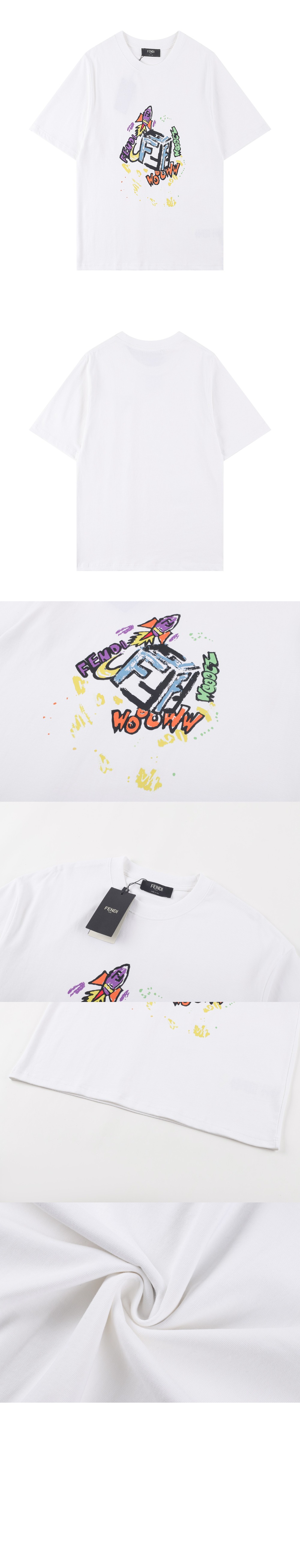 펜디 코튼 티셔츠