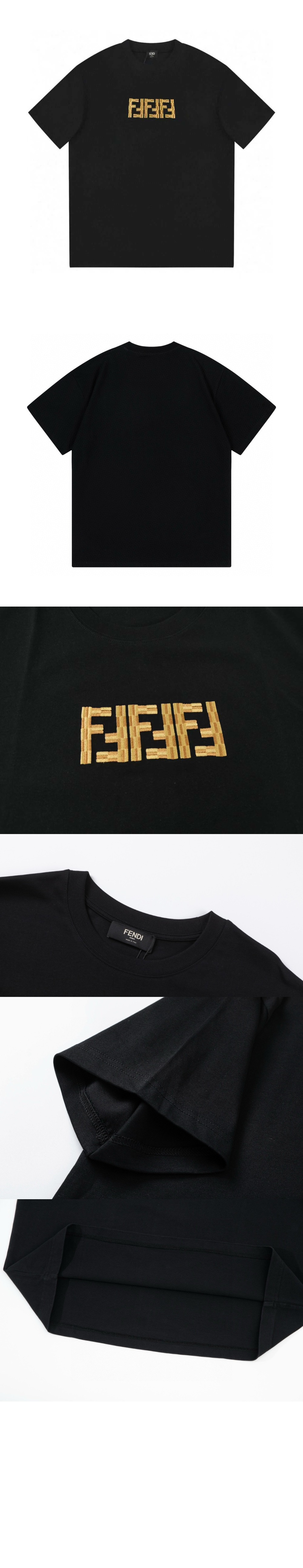 펜디 로고 프린트 반팔