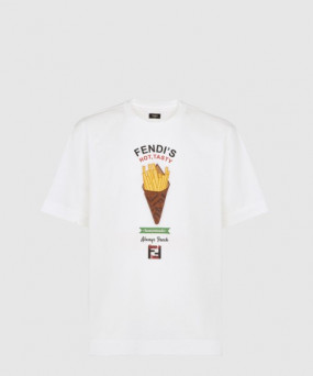 펜디 로고 프린트 반팔