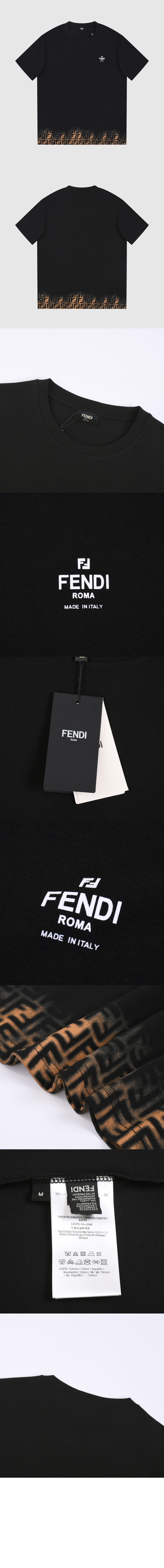 펜디 플라워 코튼 톱