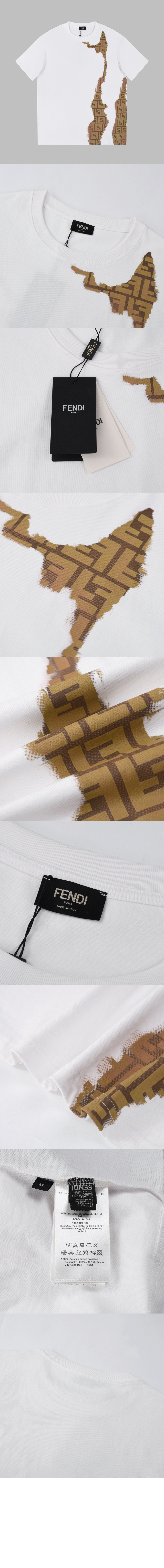 펜디 플라워 코튼 톱