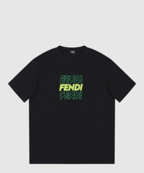 펜디 로고 프린트 반팔