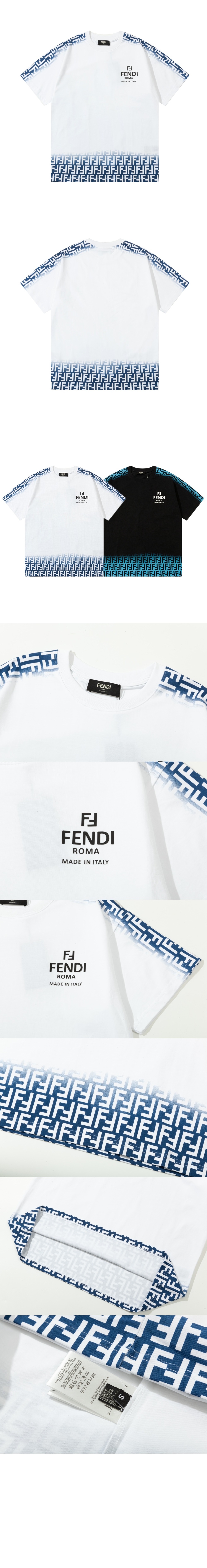 펜디 로고 프린트 반팔