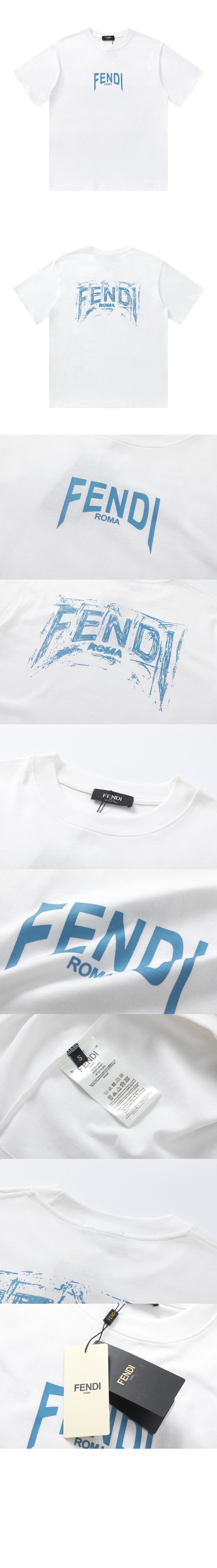 펜디 로고 프린트 반팔