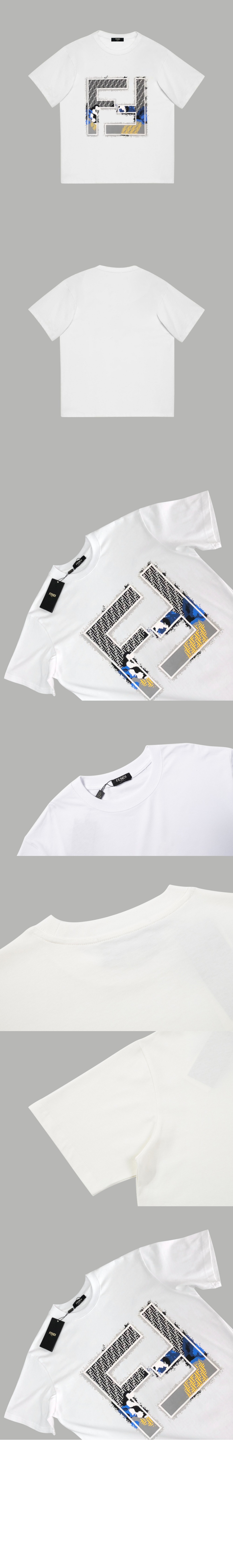 펜디 로고 프린트 반팔