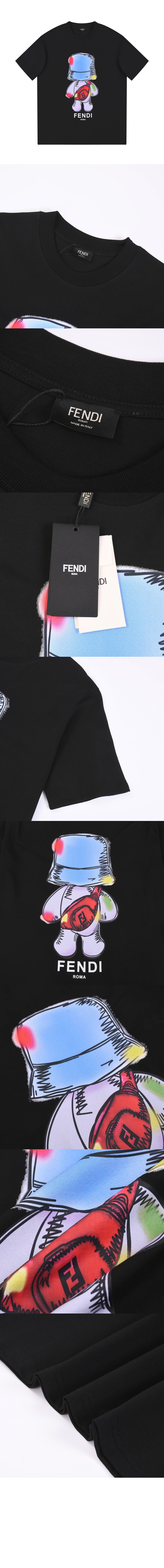 펜디 플라워 코튼 톱