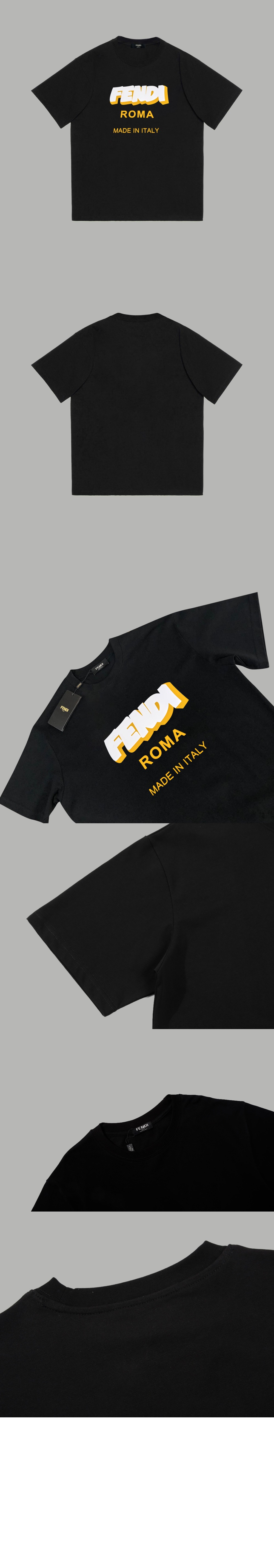 펜디 로고 프린트 반팔