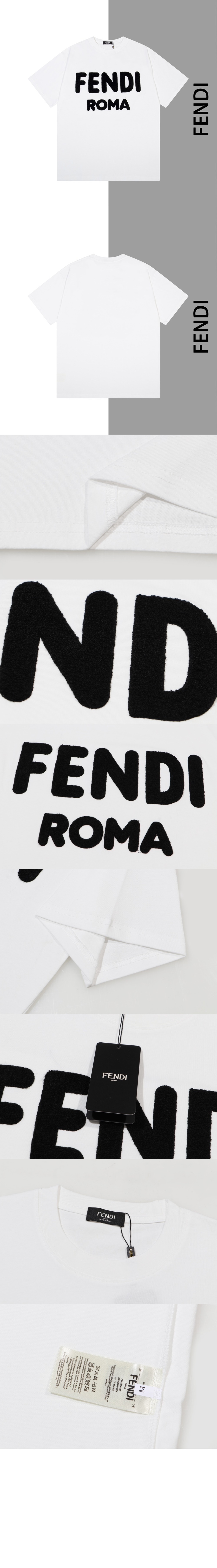 펜디 로고 프린트 반팔