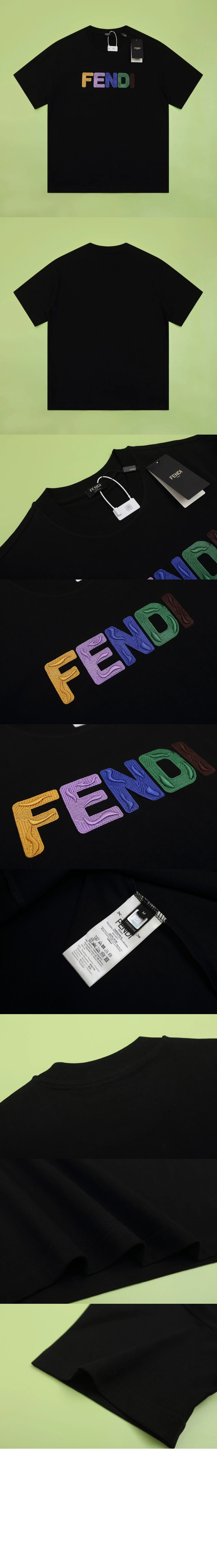 펜디 로고 프린트 반팔